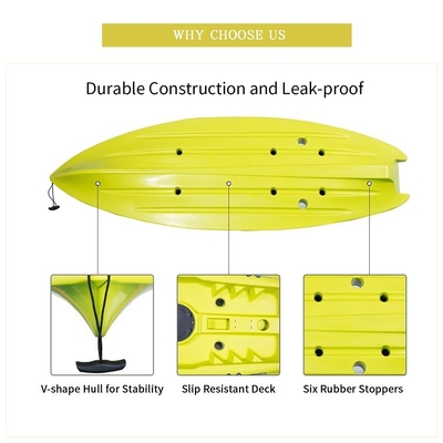 2.1-3m 길이 회전형 카야크 WOOWAVE LLDPE/HDPE 재료로 제조