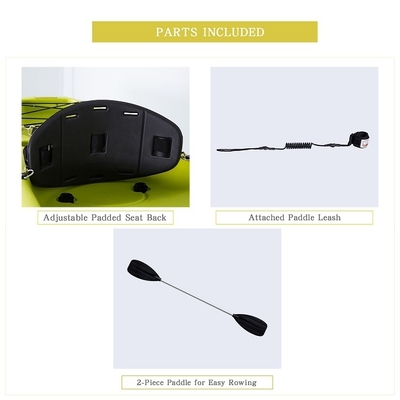 2.1-3m 길이 회전형 카야크 WOOWAVE LLDPE/HDPE 재료로 제조