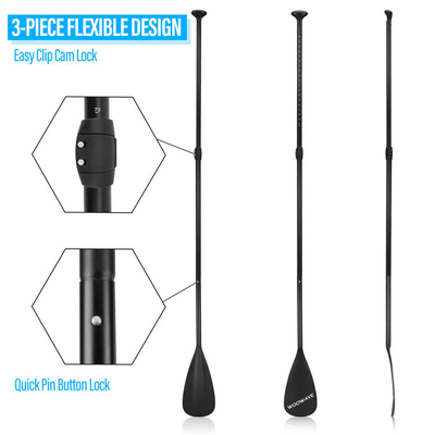 첨단 기술 알루미늄 나일론 서식 SUP 패들 조절 길이 161-212cm
