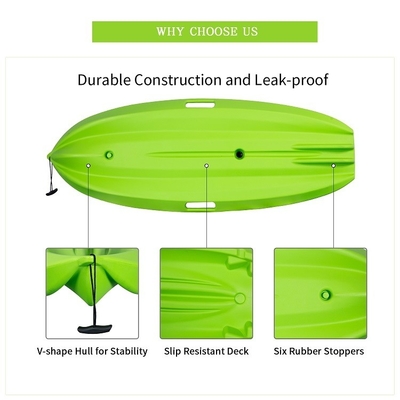 LLDPE/HDPE 재료 2.2M 단일 좌석 위쪽에 앉아있는 플라스틱 카야크