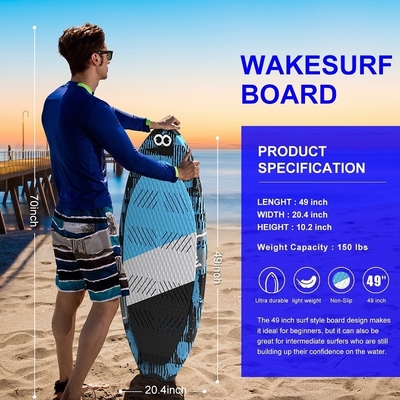 OEM 49' 웨이크서프 보드 유니섹스용 유리섬유 보드 적용 가능 125.5*52cm