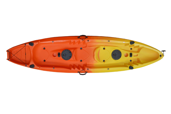 LLDPE/HDPE 재료 2인 가족용 카노 카야크 와우웨이 경사 낚시 카야크