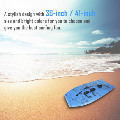 당신의 서핑 게임을 업그레이드하세요 Woowave EPS XPE HDPE Foam Board Bodyboard with Surf Leash